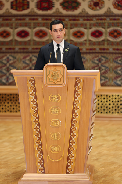 Türkmenistanyň Prezidenti Serdar Berdimuhamedowyň Türkmenistanyň Halk Maslahatynyň mejlisindäki ÇYKYŞY